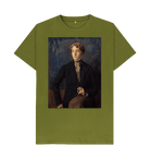 Moss Green Printed T-shirt Front