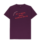 Purple Printed T-shirt Front