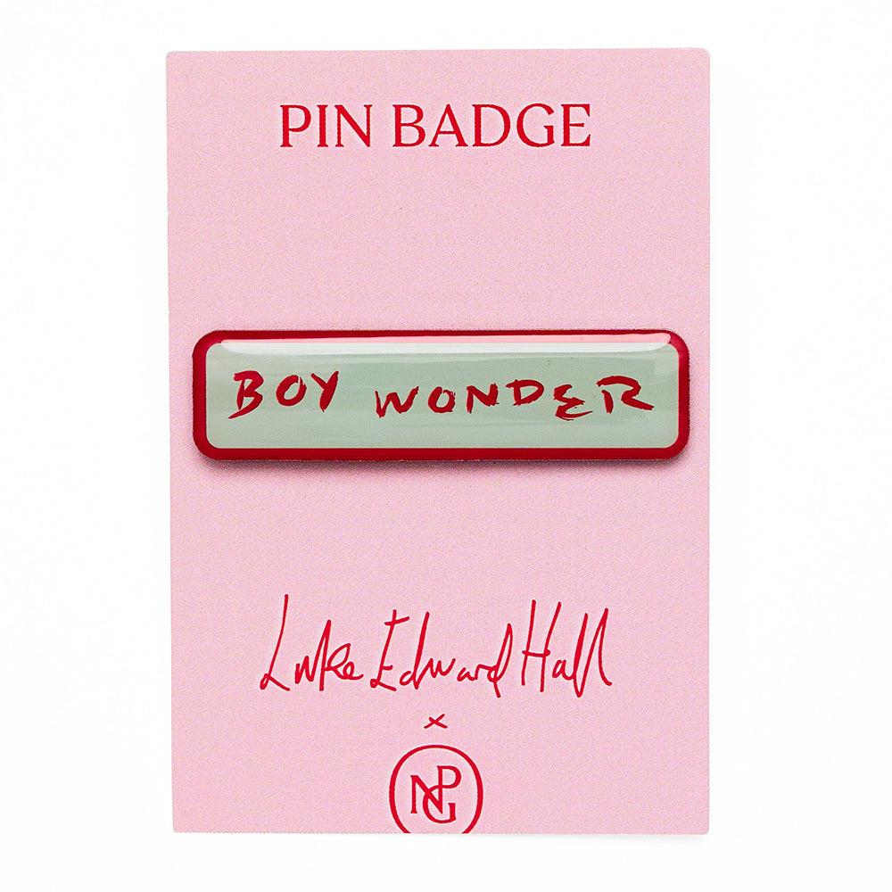 Luke edward hall boy wonder enamel badge packaging
