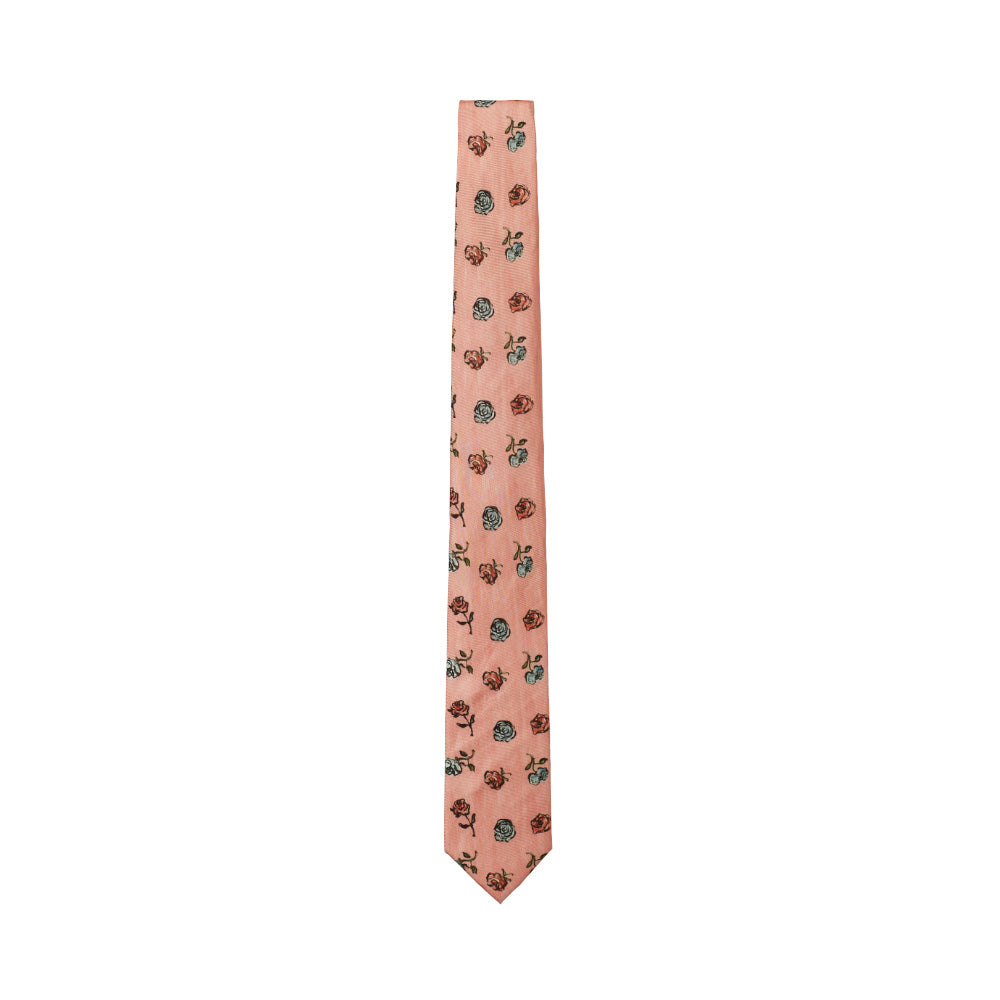 Luke edward hall silk tie pink roses