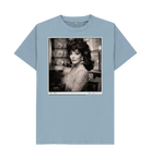 Stone Blue Printed T-shirt Front