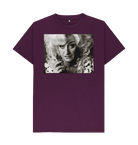 Purple Printed T-shirt Front