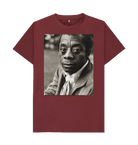 Red Wine Printed T-shirt Front
