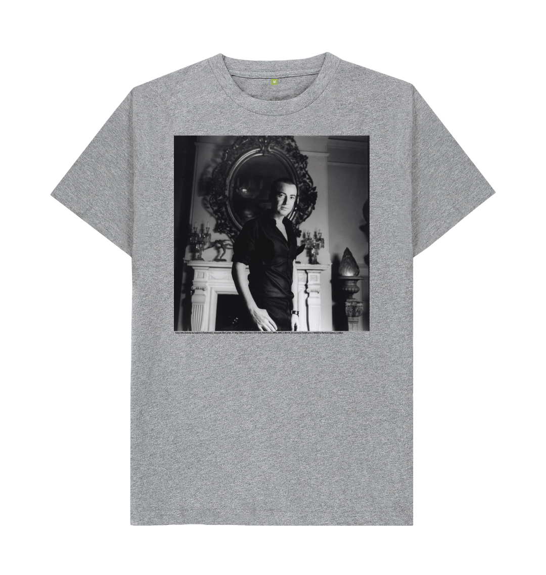 Athletic grey printed t shirt front