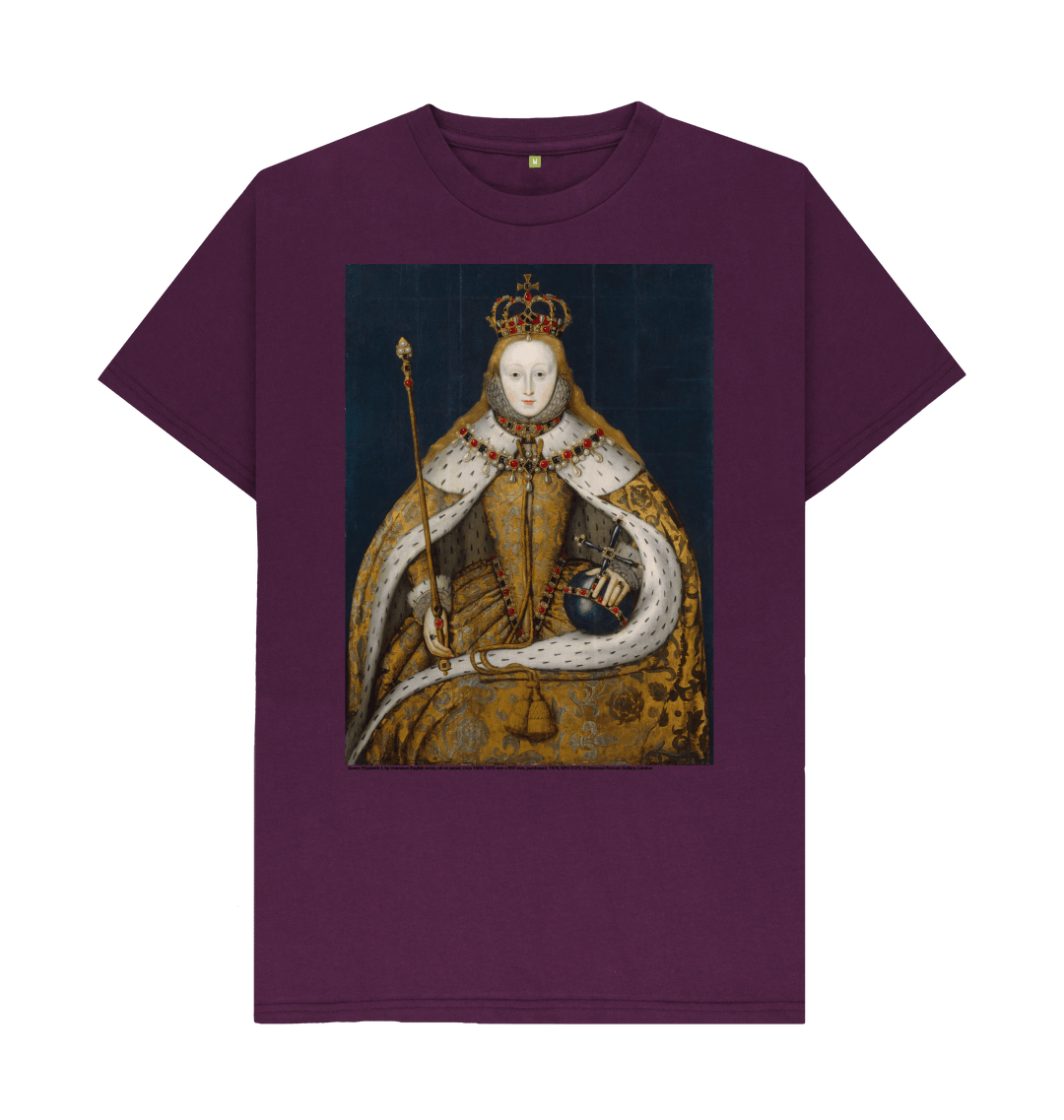 Purple printed t shirt front