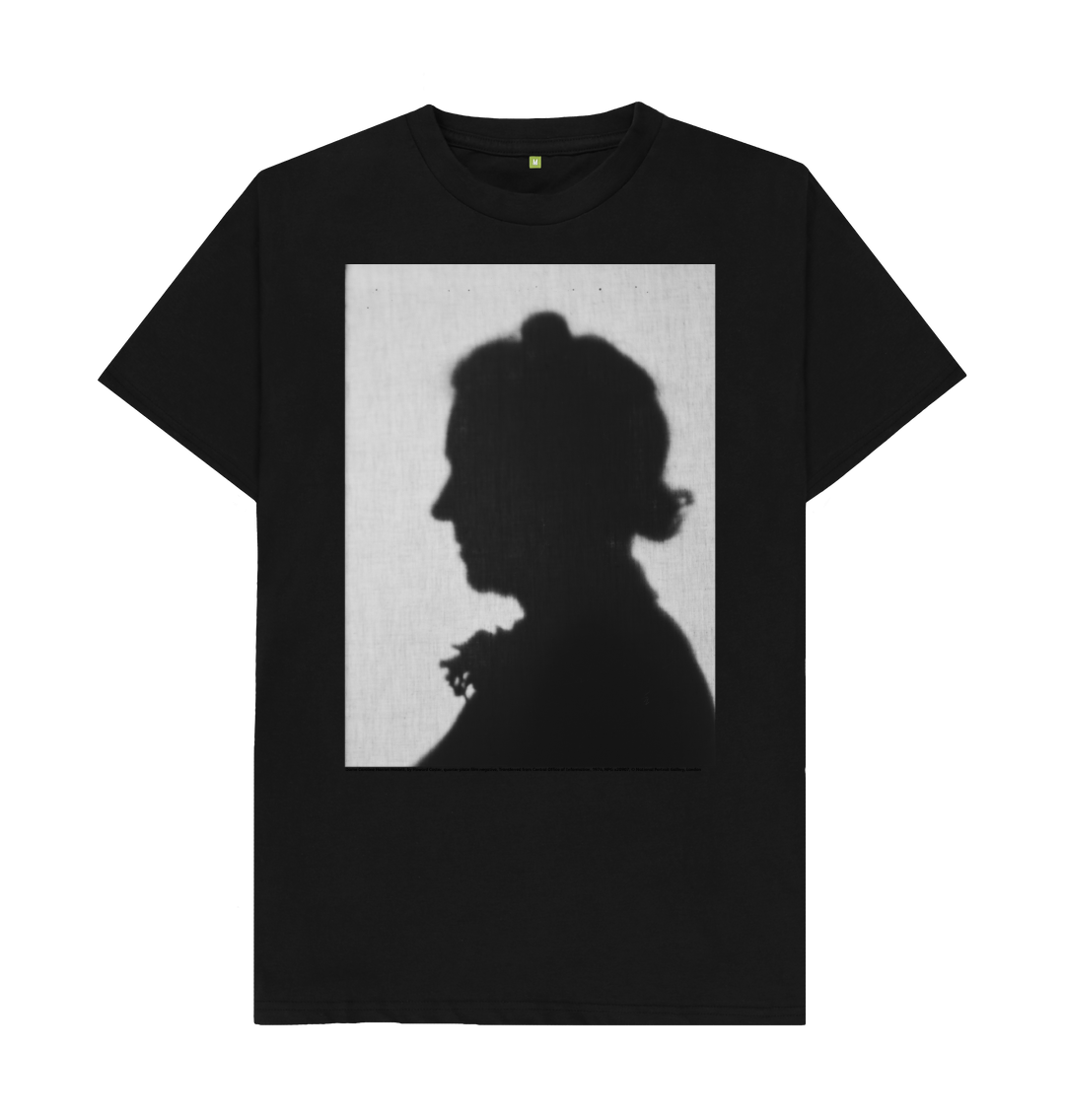 Black printed t shirt front