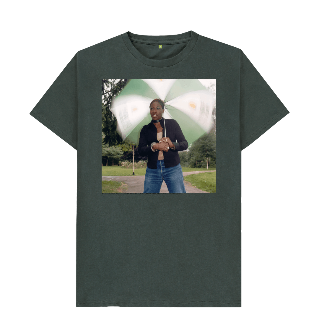 Dark grey printed t shirt front
