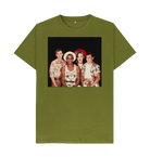 Moss Green Printed T-shirt Front