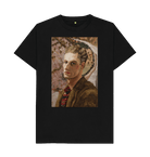 Black Printed T-shirt Front