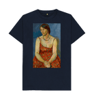 Navy Blue Printed T-shirt Front