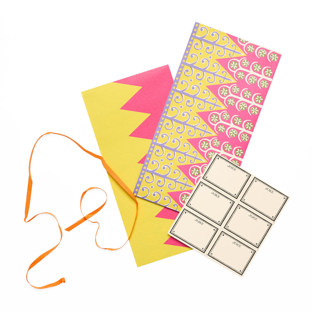 Make your own crackers kit contents