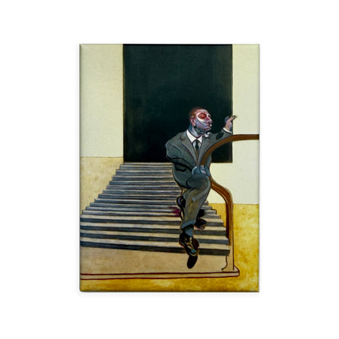 Portrait of a Man Walking Down Steps by Francis Bacon Magnet