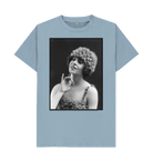 Stone Blue Printed T-shirt Front