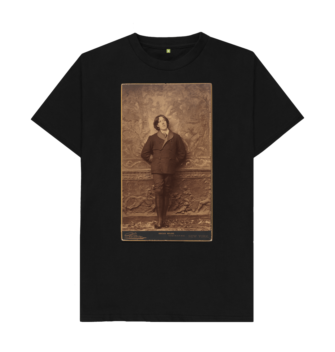 Black printed t shirt front