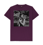 Purple Printed T-shirt Front