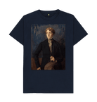 Navy Blue Printed T-shirt Front