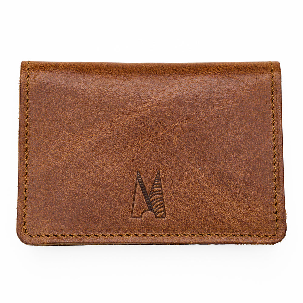 Missouri card holder tan brown front
