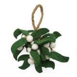 Mistletoe Sprig Felt Hanging Decoration