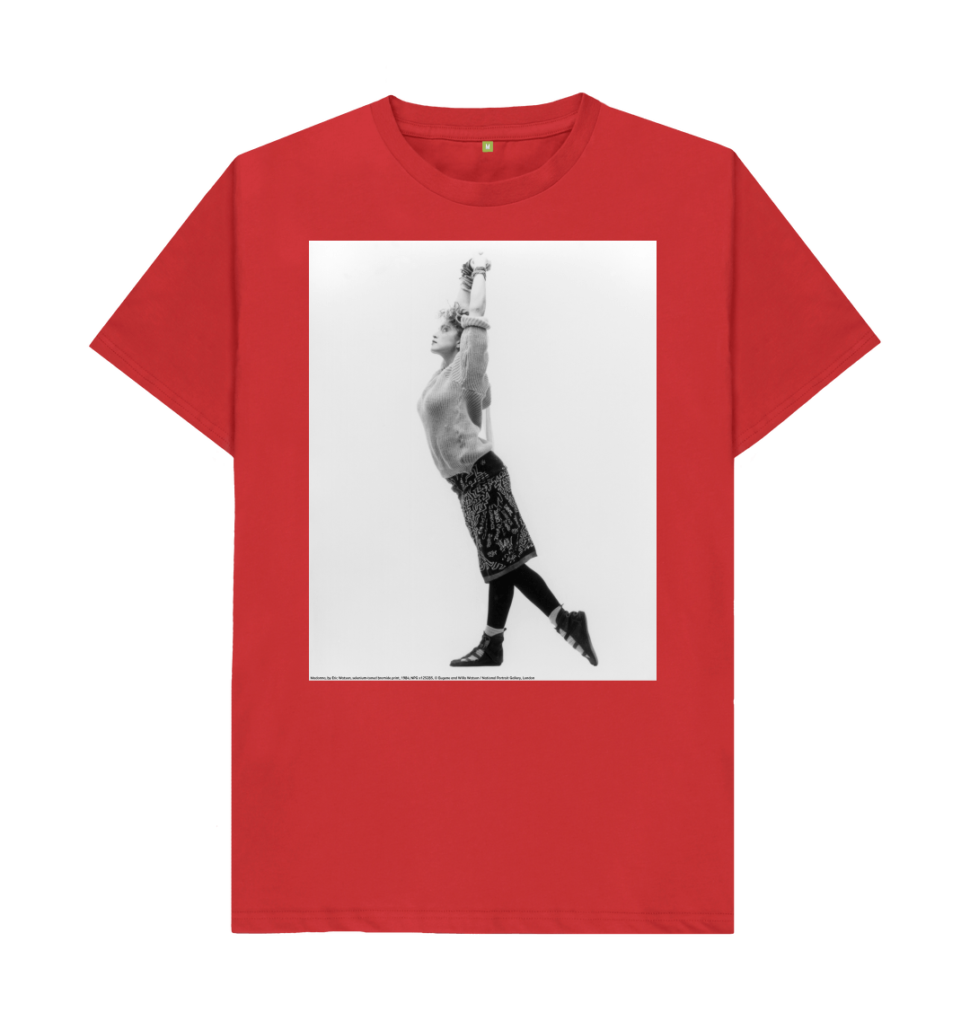 Red printed t shirt front