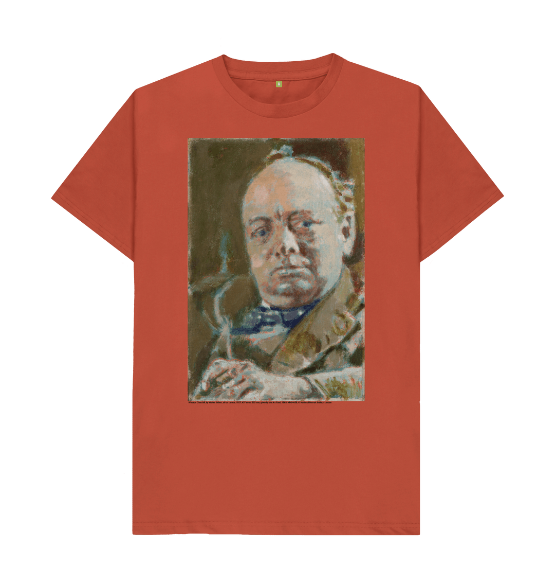 Rust printed t shirt front