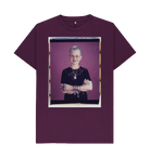 Purple Printed T-shirt Front