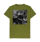 Moss Green Printed T-shirt Front