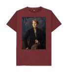 Red Wine Printed T-shirt Front