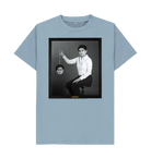 Stone Blue Printed T-shirt Front