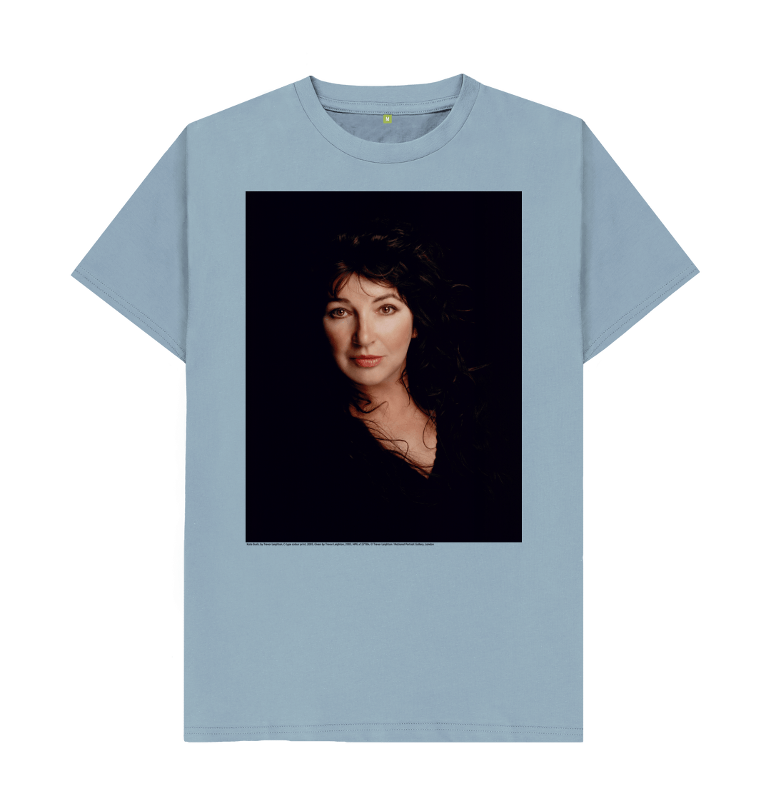 Stone blue printed t shirt front