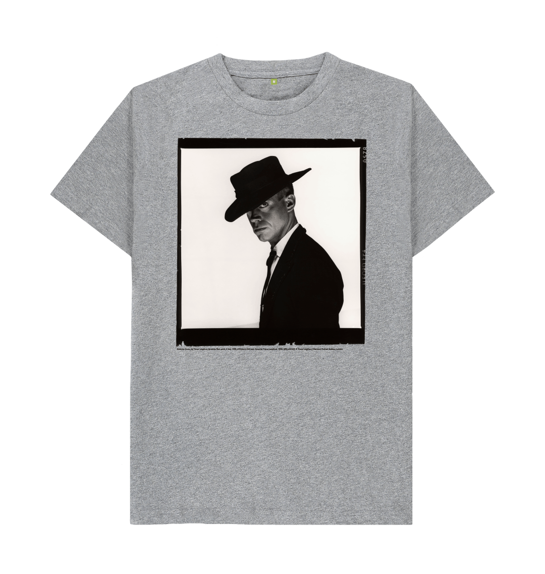 Athletic grey printed t shirt front