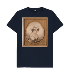Navy Blue Printed T-shirt Front