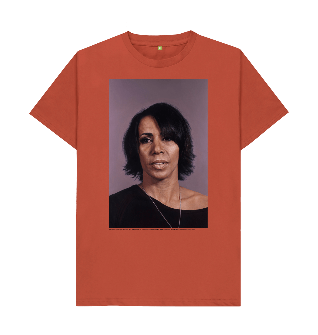 Rust printed t shirt front