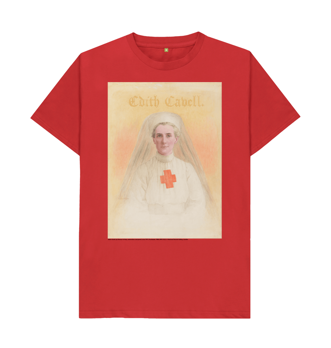 Red printed t shirt front