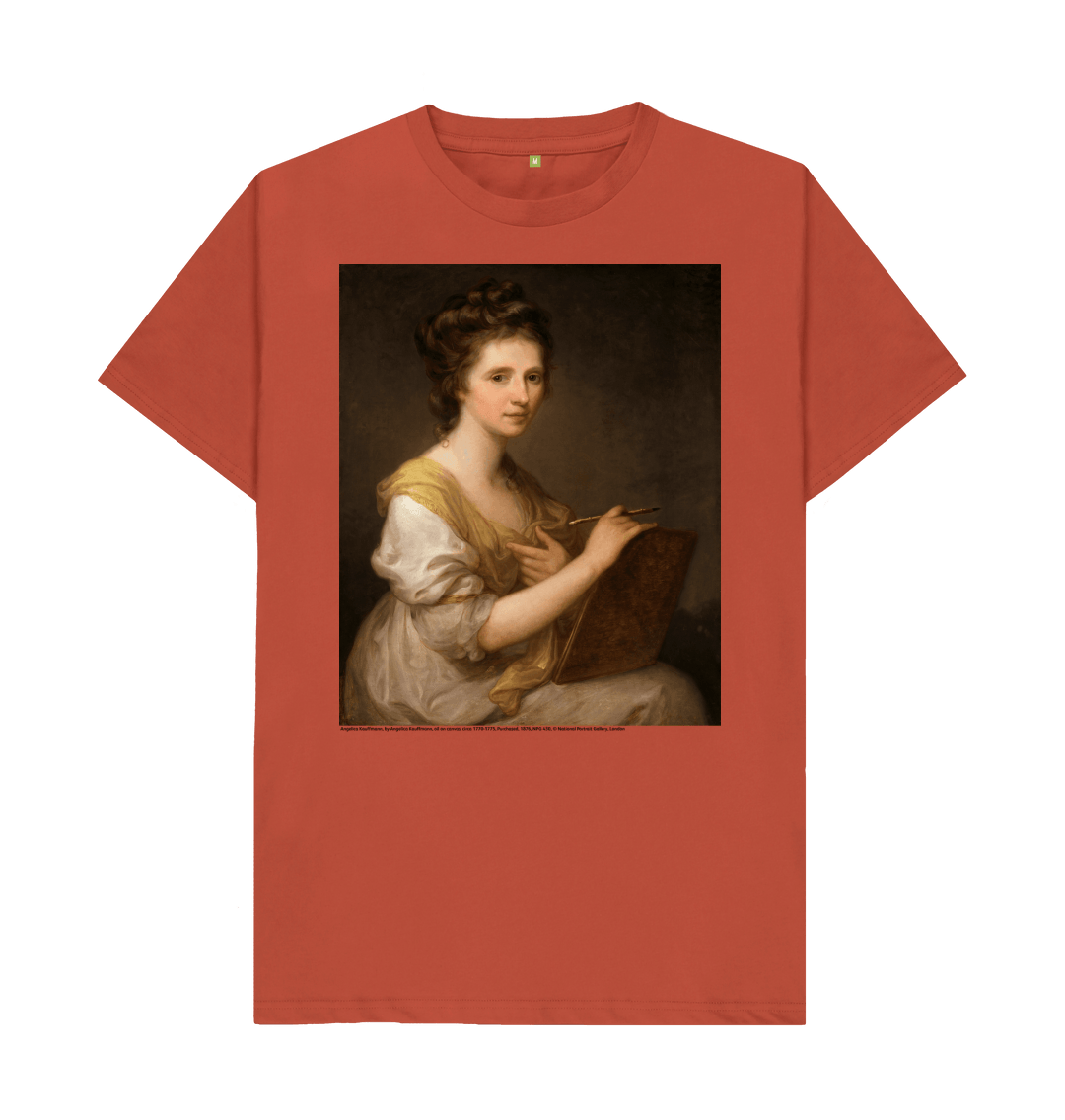 Rust printed t shirt front