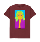Red Wine Printed T-shirt Front
