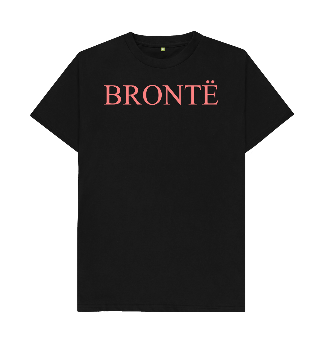 Black printed t shirt front