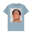 Stone Blue Printed T-shirt Front