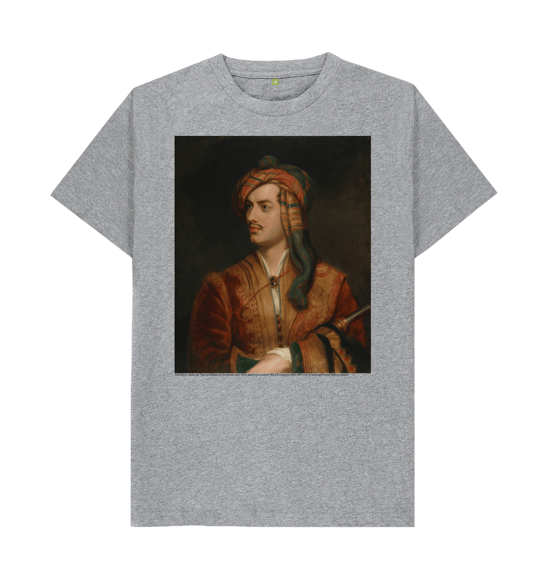 Athletic grey printed t shirt front