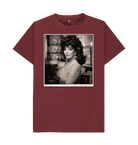 Red Wine Printed T-shirt Front