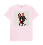 Pink Printed T-shirt Front