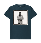 Denim Blue Printed T-shirt Front