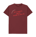 Red Wine Printed T-shirt Front