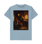 Stone Blue Printed T-shirt Front