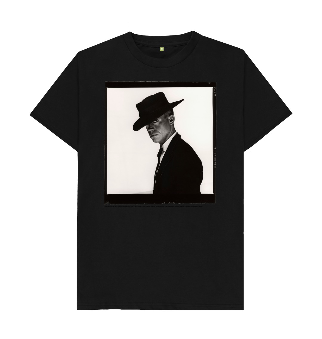 Black printed t shirt front