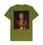 Moss Green Printed T-shirt Front