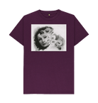 Purple Printed T-shirt Front