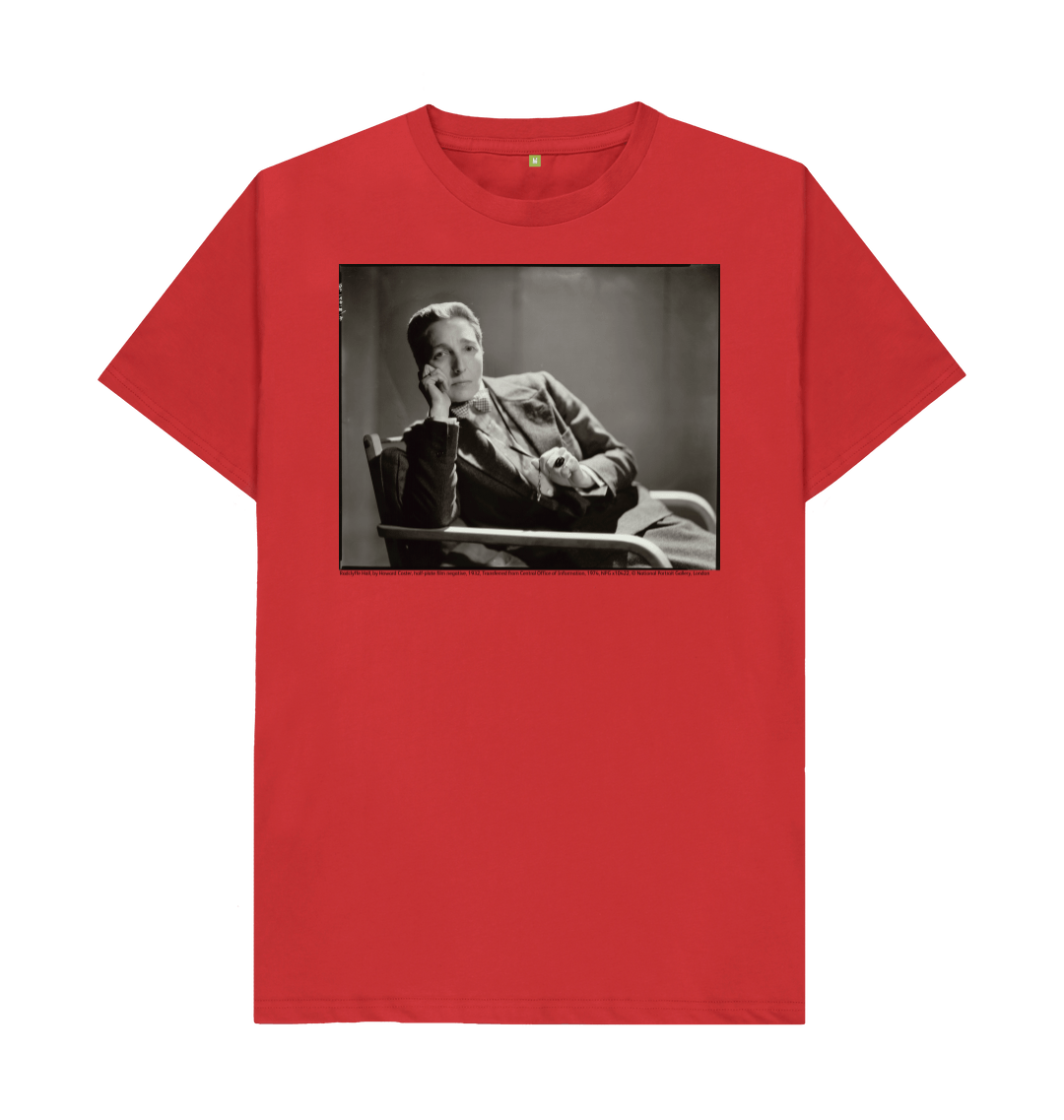 Red printed t shirt front