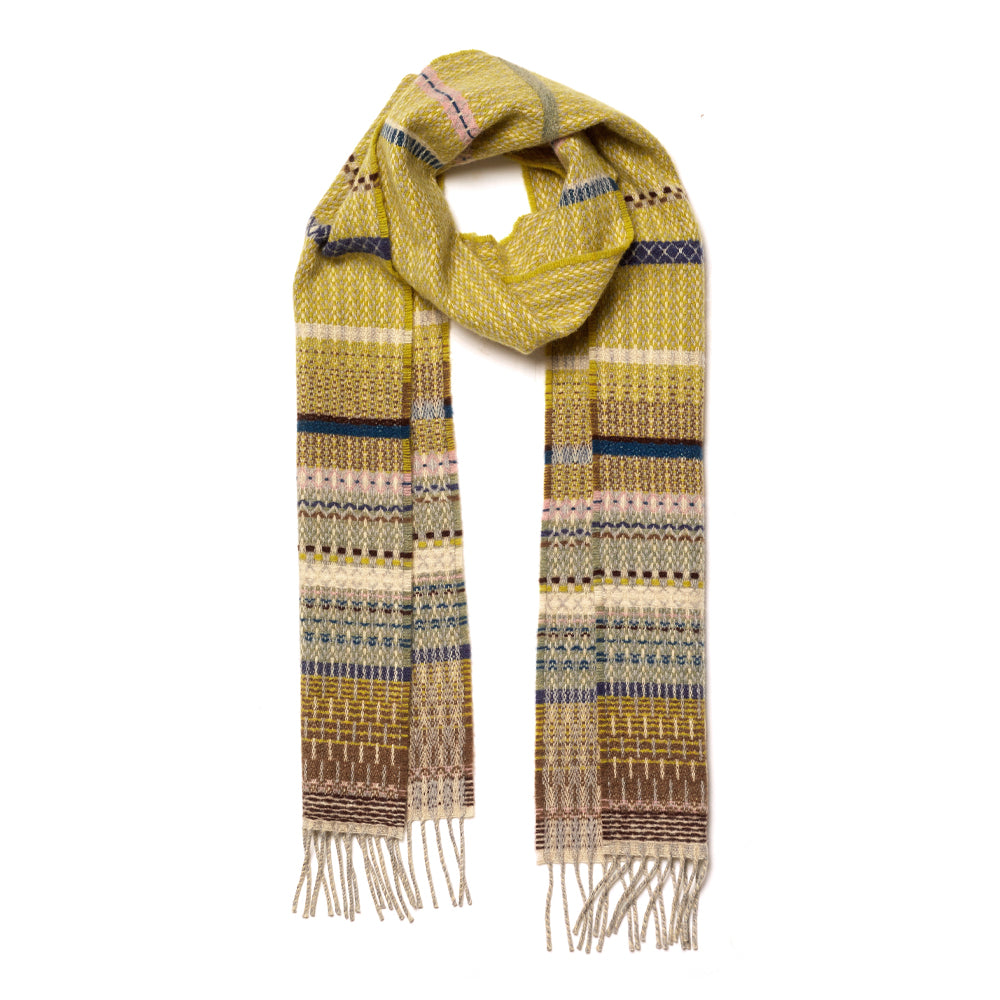 Noah lambswool scarf wheat