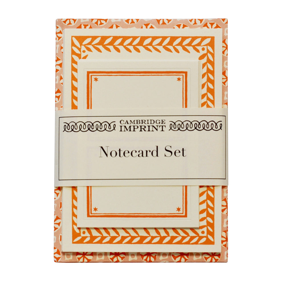 Notecard set orange 1