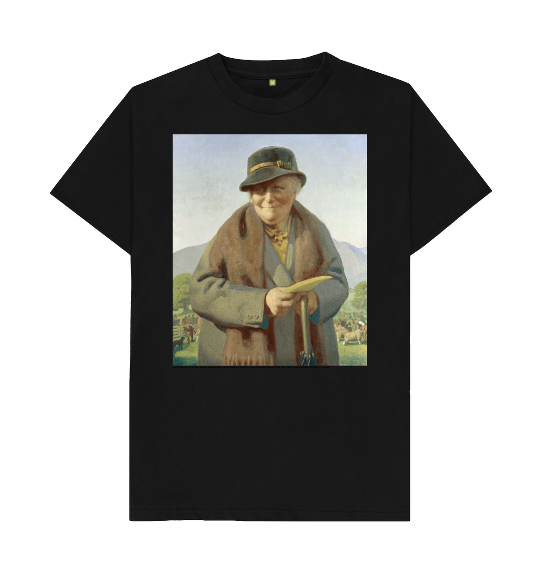 Black printed t shirt front